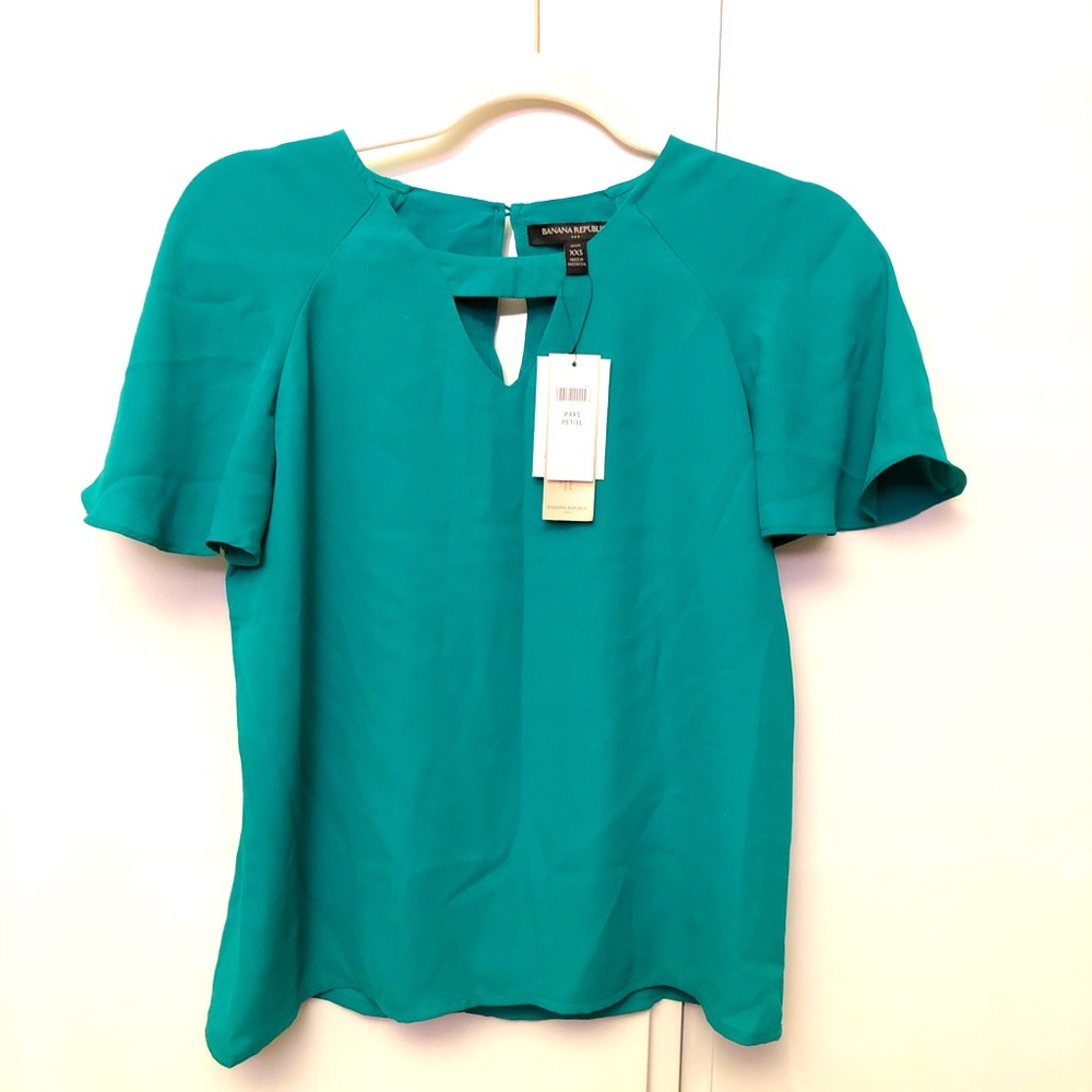 Banana Republic Factory Women’s Keyhole Blouse Top